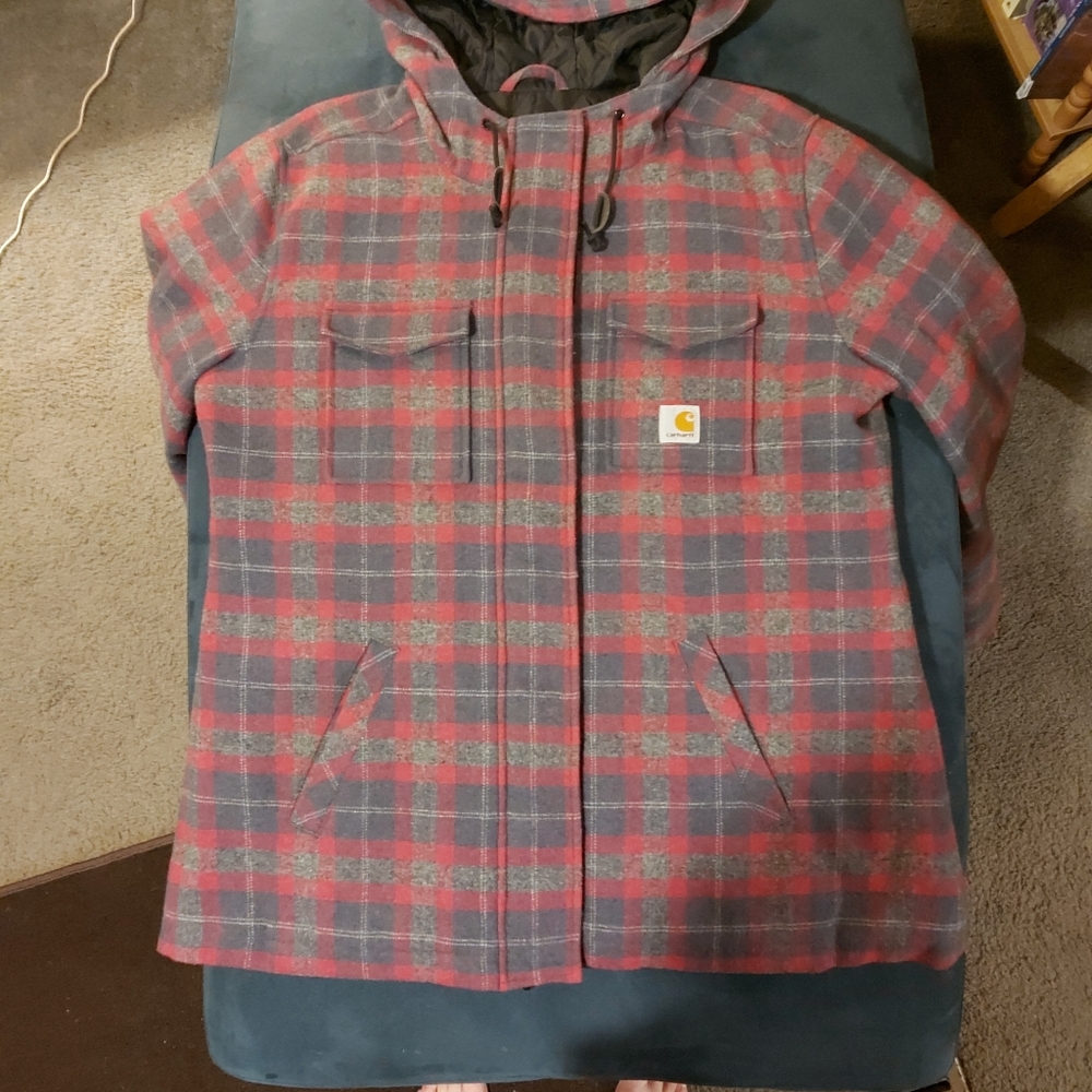 CARHARTT HOODED WOOL COAT
